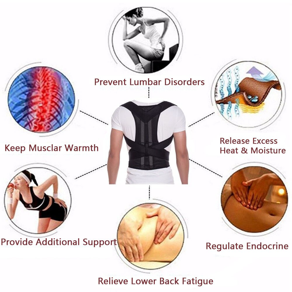 Adjustable Posture Corrector Low Back Support  Belt