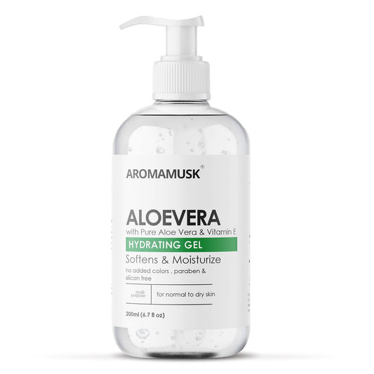 Aloe Vera Gel for Face – Enriched with Pure Aloe & Vitamin E for Hydrated, Glowing Skin